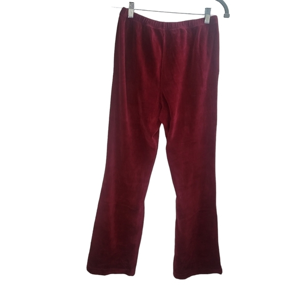 RE/DONE Burgundy Velour Flare Lunge Pants Size Small@❗SALE❗ - Picture 7 of 12